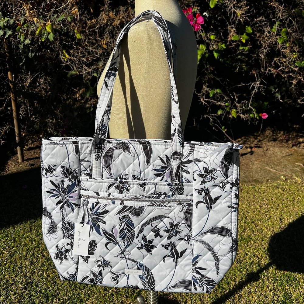 Vera Bradley Performance Twill Vera Tote Bag in Twilight Garden